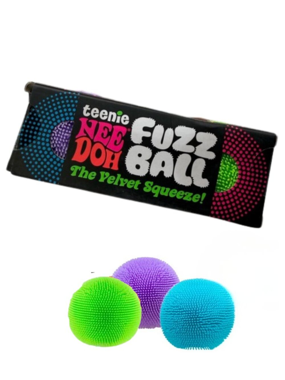 💚💙💜 NIB Teenie NeeDoh Fuzz Ball 3-Pack ✨